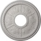 Ekena Millwork Tirana Ceiling Medallion (Canopies up to 4 3/4"), 13 7/8"OD x 3 3/4"ID x 1 1/4"P, Ultra Pure White CM13TIUWF - alternate 1